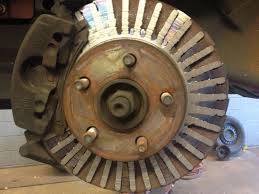 damaged brake rotor